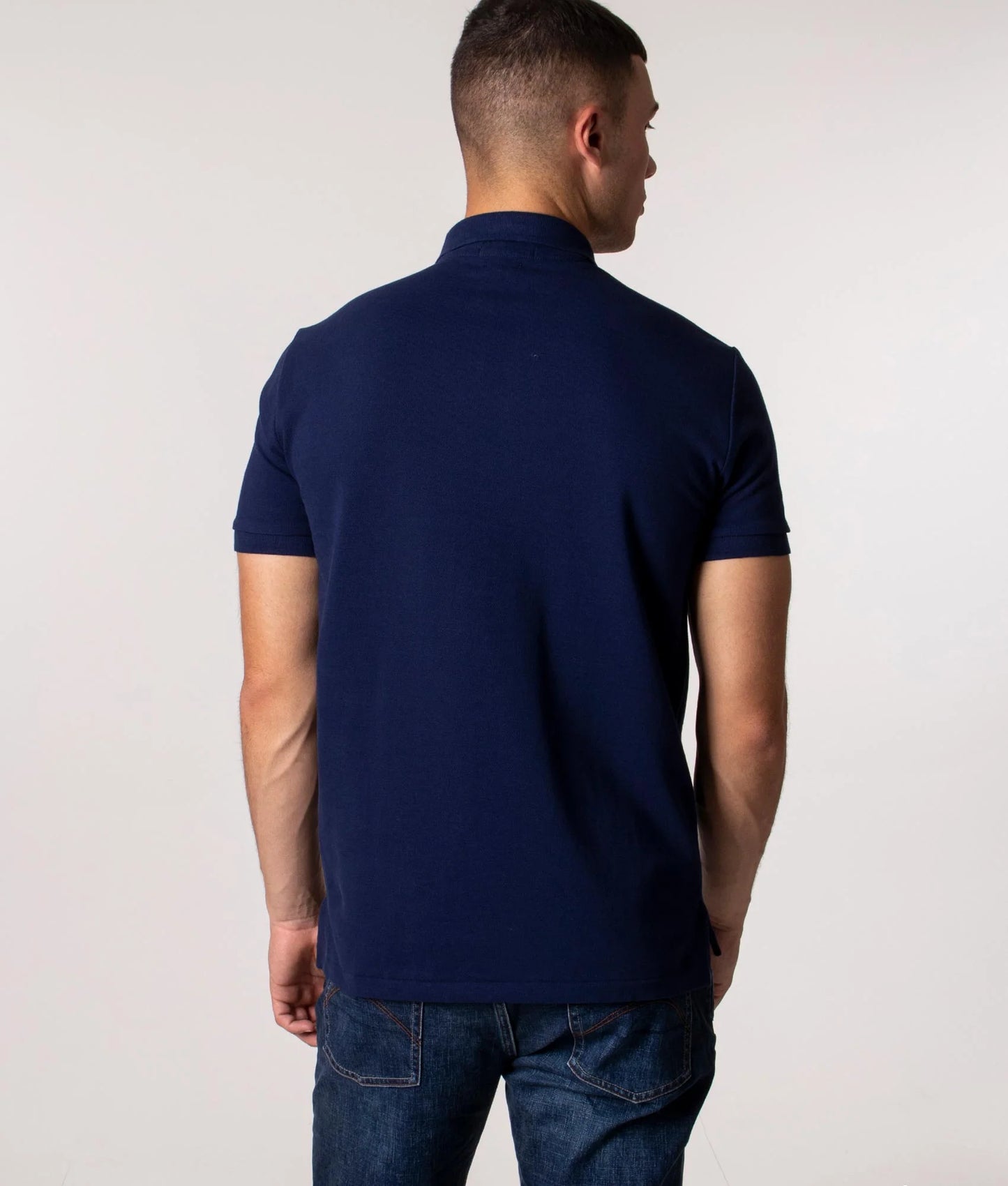 Custom Slim Fit Mesh Polo Shirt