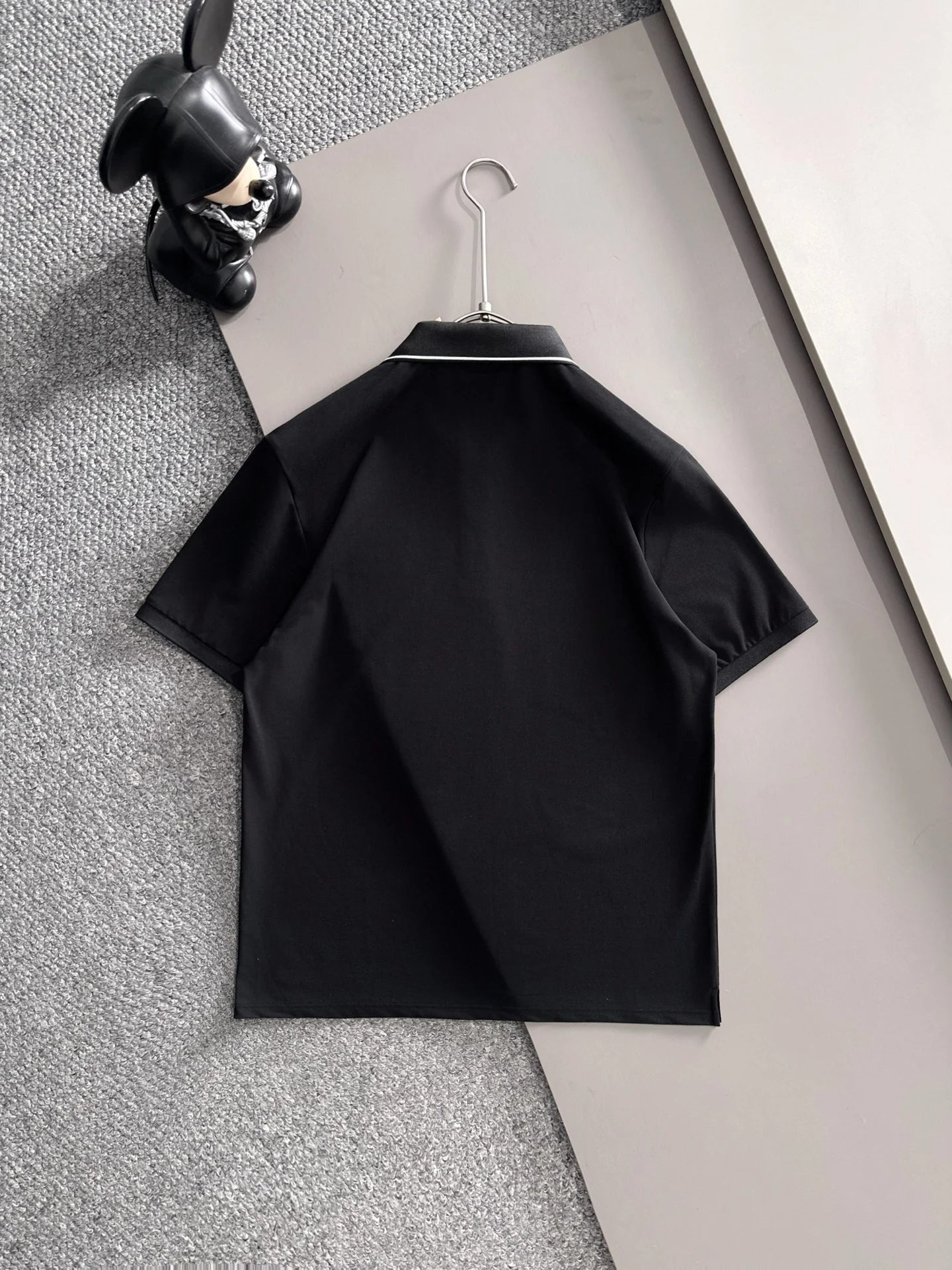 260511 New high-quality embroidered neckline jacquard patchwork design Polo shirt