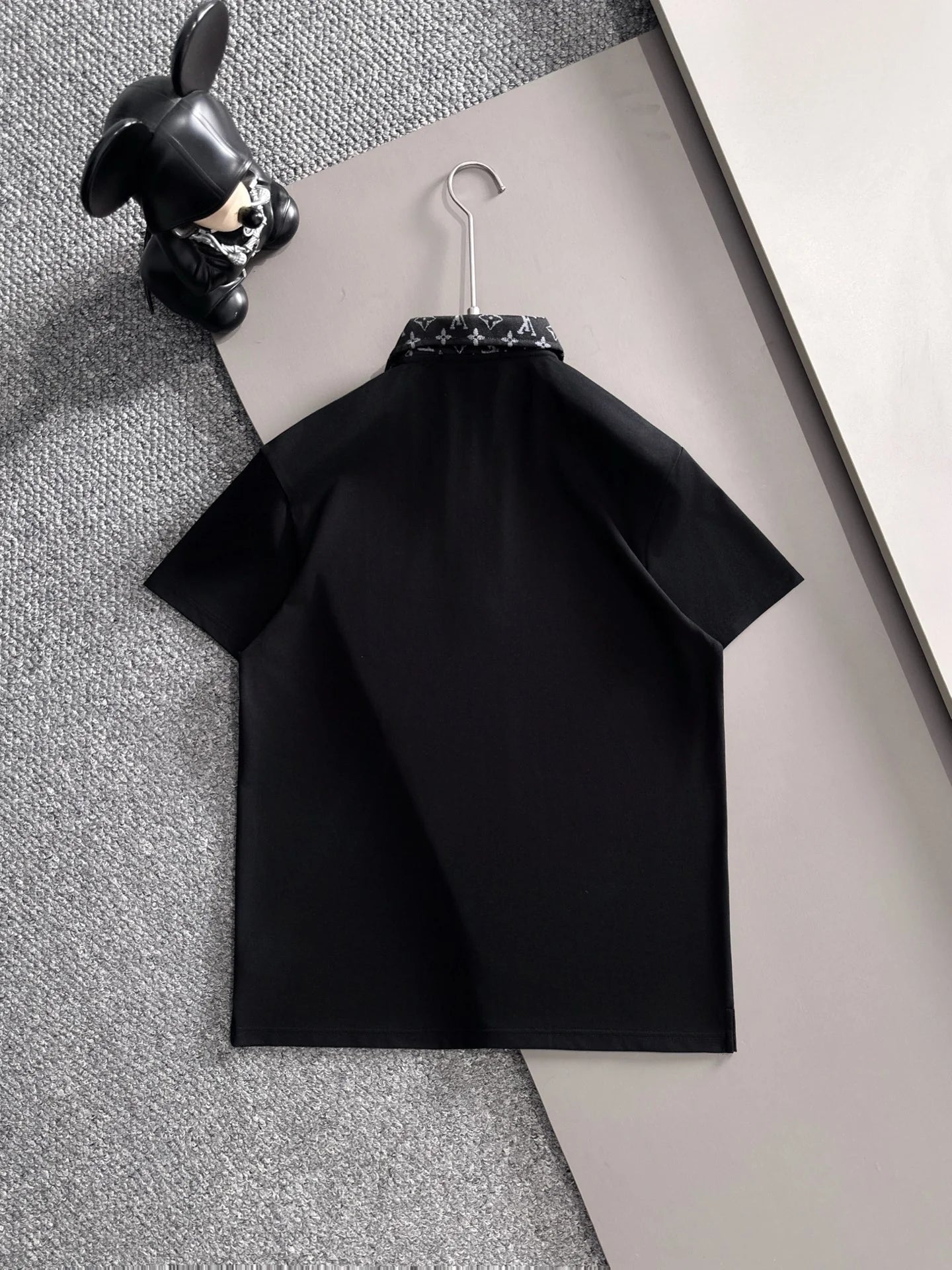 260511 New high-quality embroidered neckline jacquard patchwork design Polo shirt