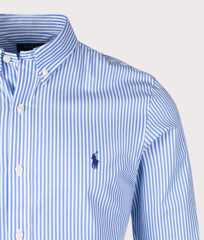 Slim Fit Striped Poplin Shirt