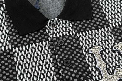 250305 High-end series of high quality checkered POLO shirt