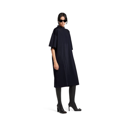 WOMEN'S T-SHIRT DRESS IN DARK NAVY