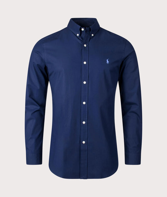 Slim Fit Stretch Poplin Shirt