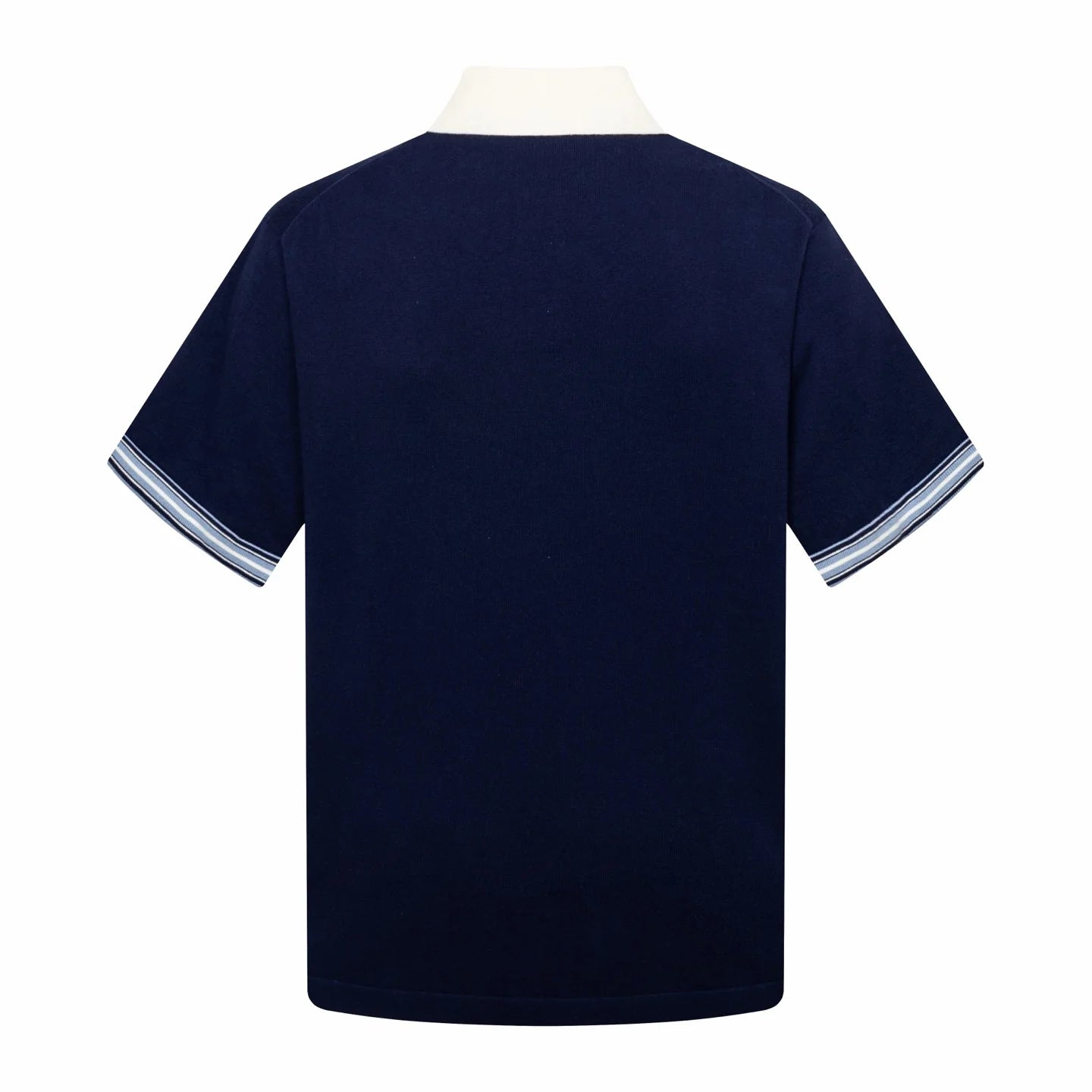 260323 New top-quality, flawlessly crafted bellflower embroidery wool-polyester POLO