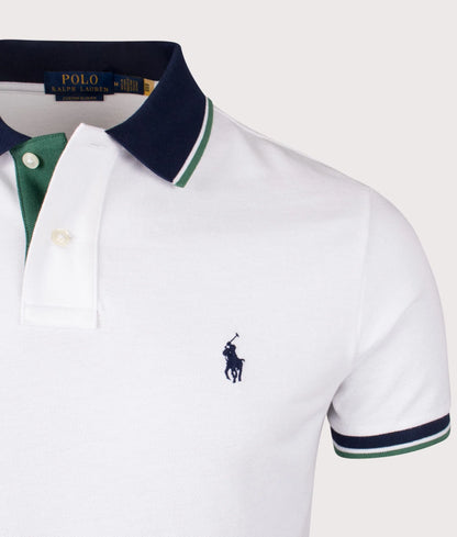 Custom Slim Fit Mesh Polo Shirt