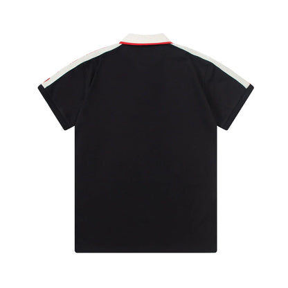 1203 New LOGO embroidery ribbon matching collar POLO shirt