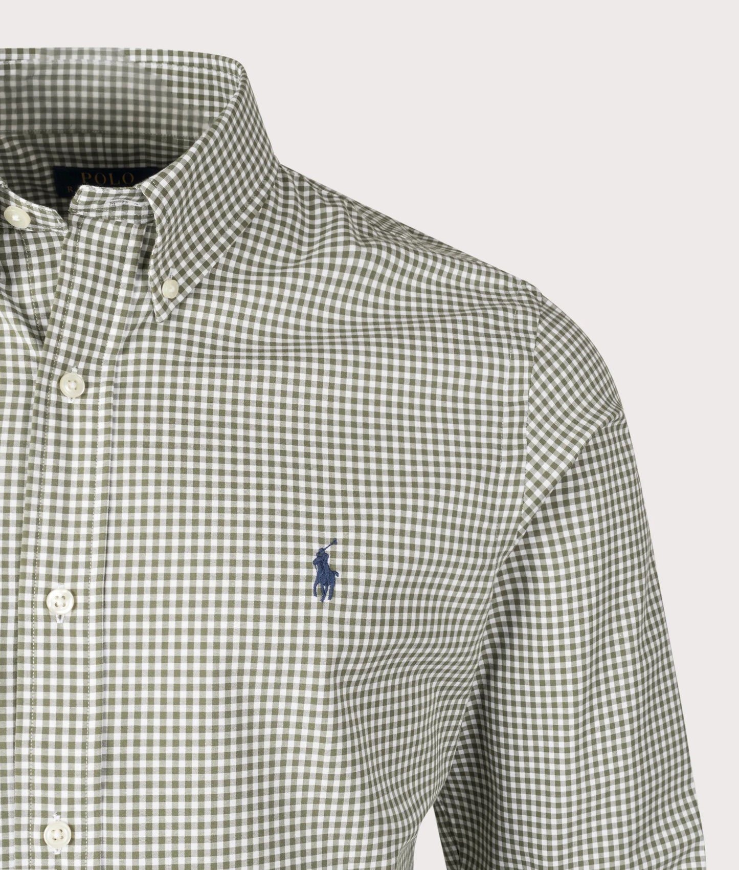 Custom Fit Gingham Poplin Shirt