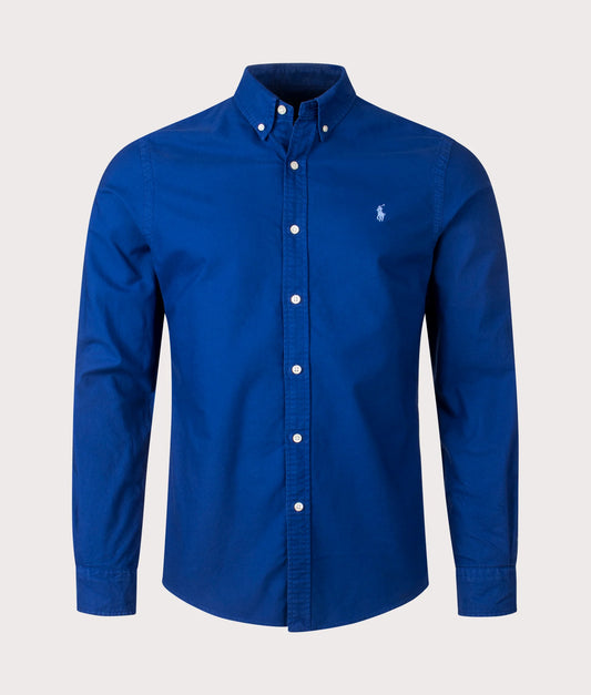 Slim Fit Garment-Dyed Oxford Shirt