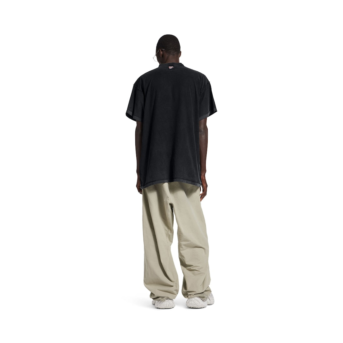 MEN'S METALHEAD INSIDE OUT OVERSIZED T-SHIRT IN FADED BLACK