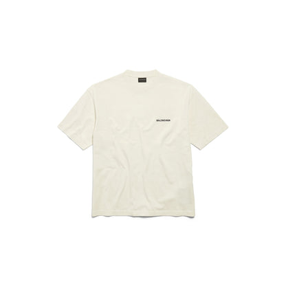 MEN'S BALENCIAGA BACK T-SHIRT MEDIUM FIT IN BEIGE