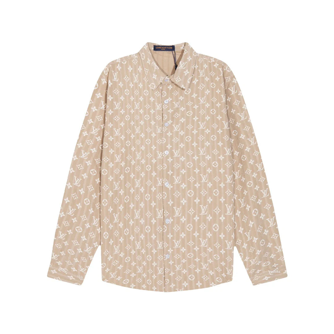 0818 New autumn and winter feature print loose version long-sleeved shirt