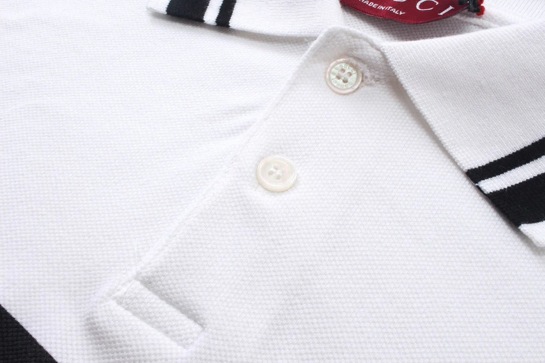 250313 New simple print knit POLO