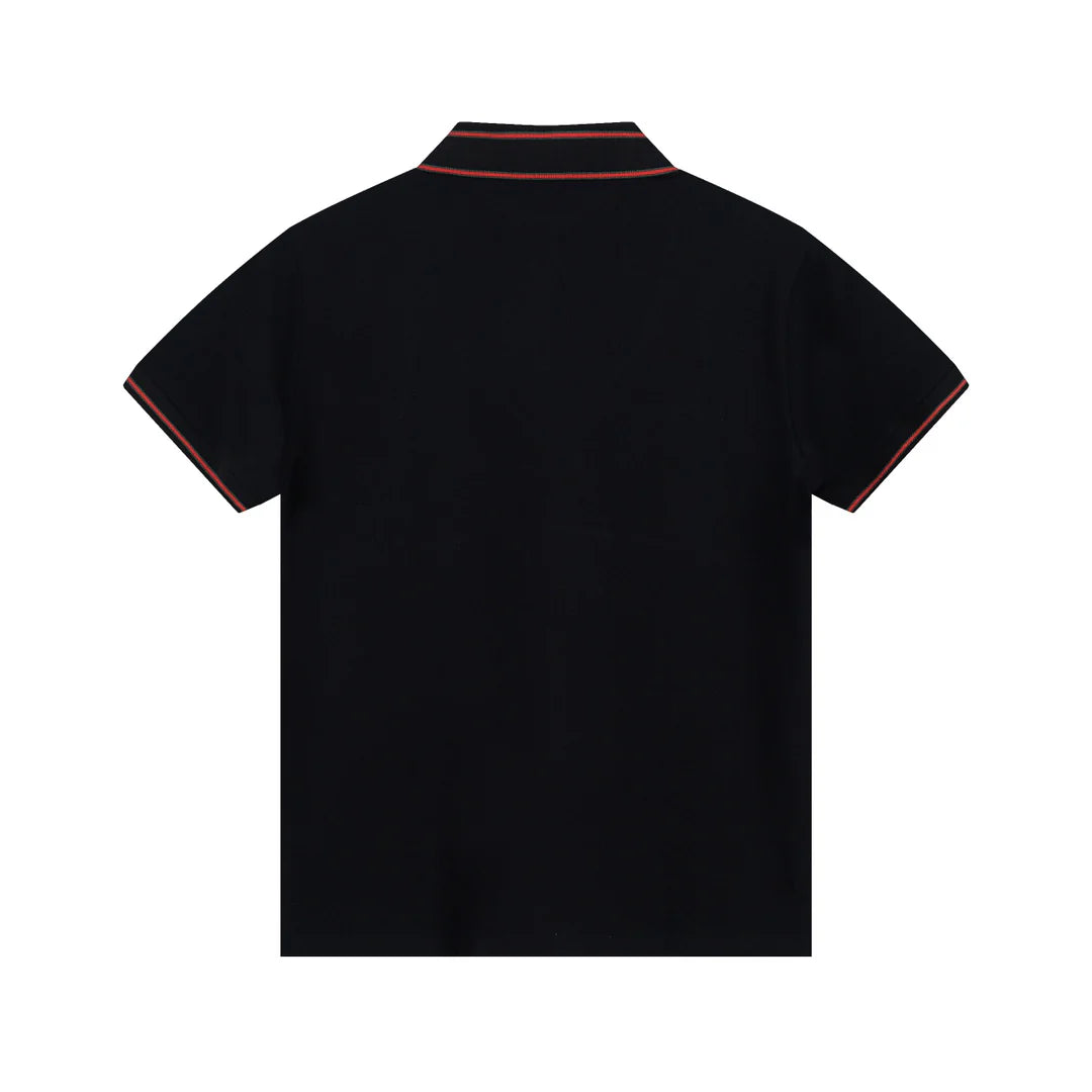 250313 New simple color matching lapel POLO