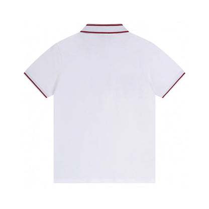 250313 New simple color matching lapel POLO