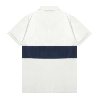 1211 New printed patchwork Polo shirt