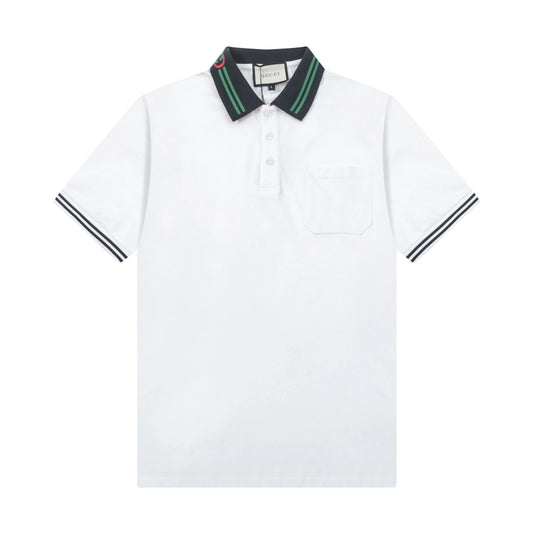 250325  New high quality neckline color POLO shirt