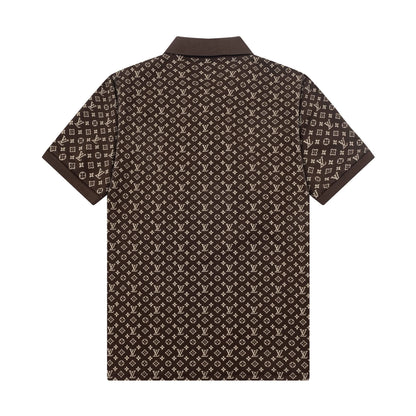 250305 New high quality jacquard fabric POLO shirt