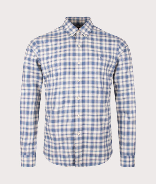 Custom Fit Plaid Oxford Shirt