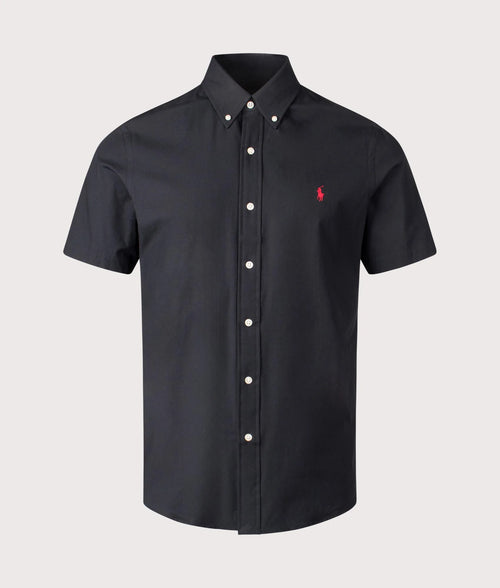 Custom Fit Short Sleeve Stretch Poplin Shirt