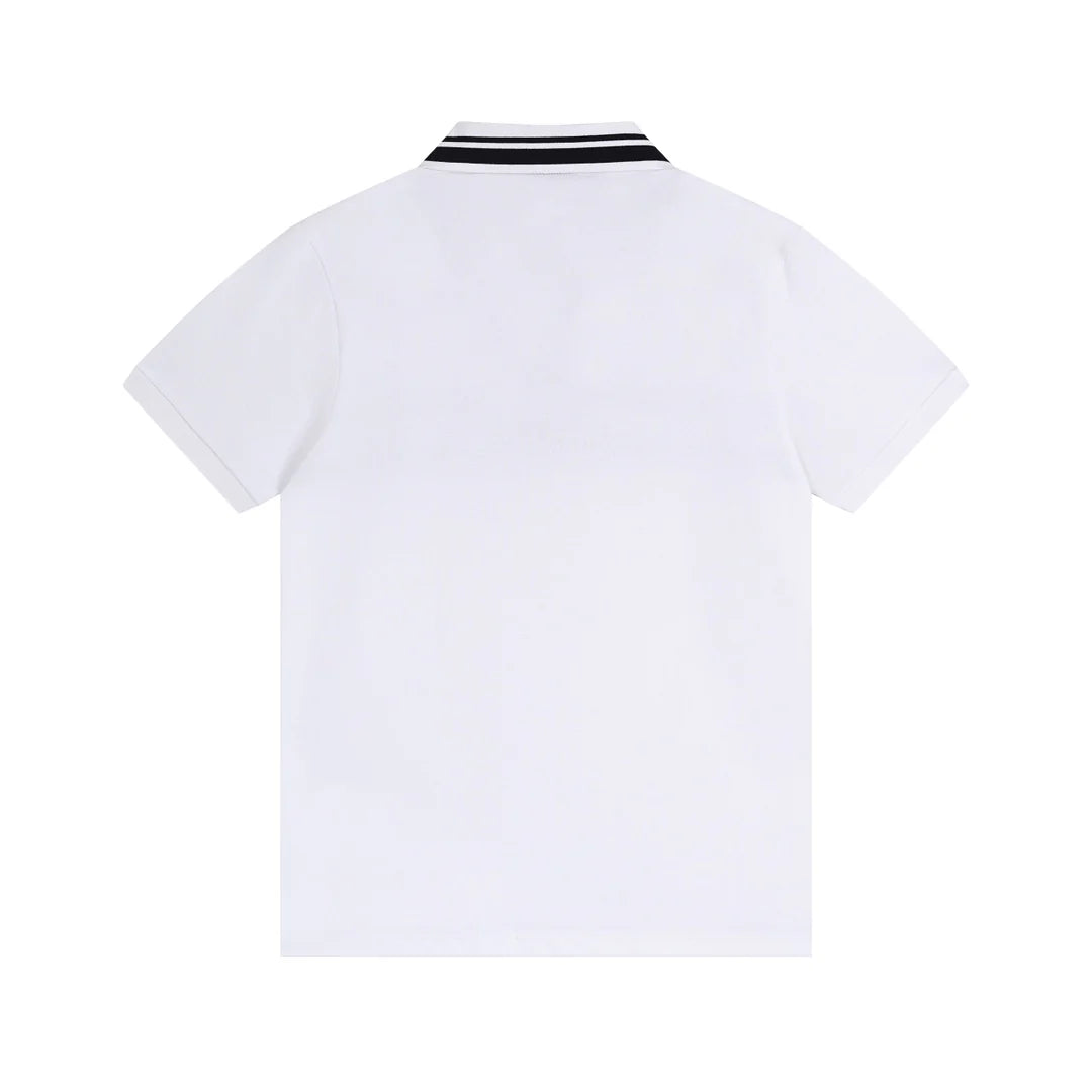 250313 New simple print knit POLO