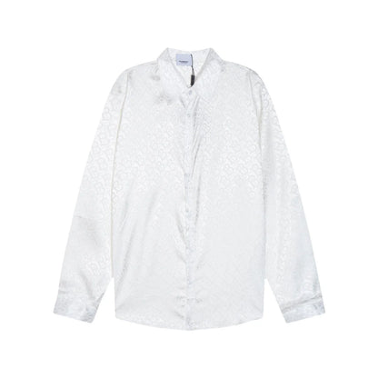 0818 New autumn and winter feature print loose version long-sleeved shirt