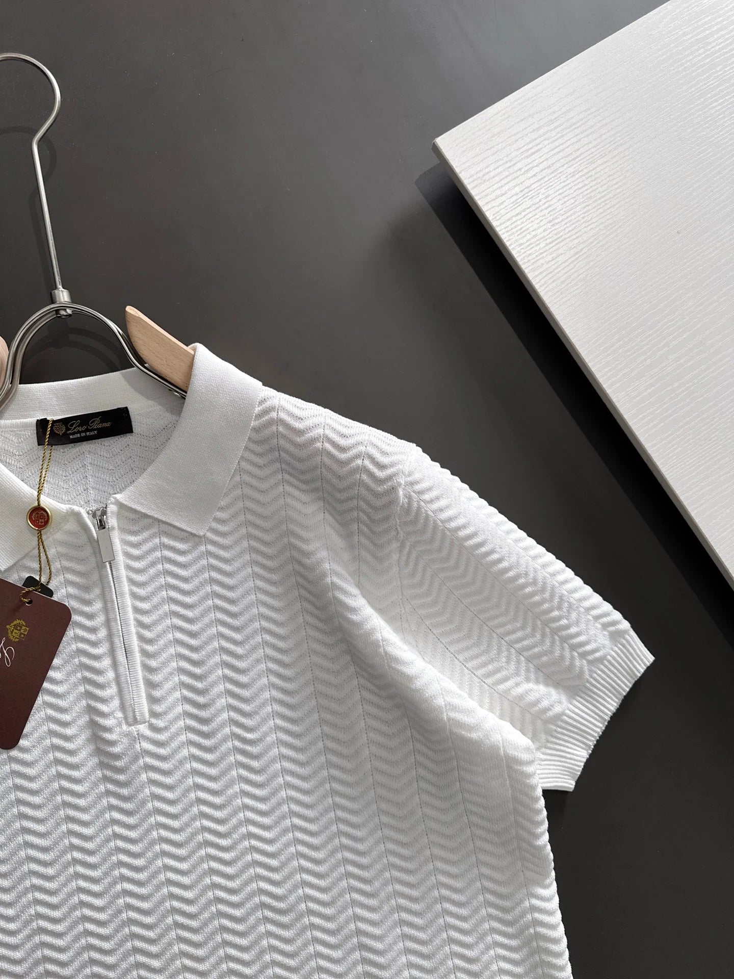 260511 New high-quality combed cotton yarn knitted polo shirt