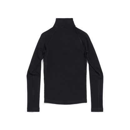WOMEN'S 3B SPORTS ICON HALF ZIP FITTED TOP IN BLACK