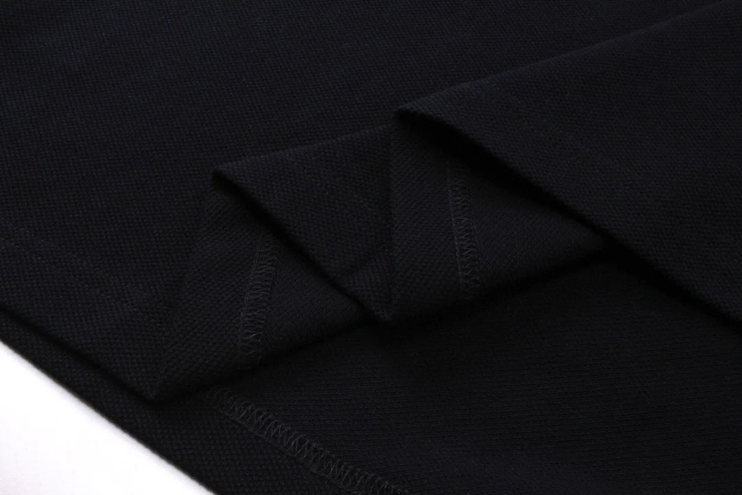 250313 New simple color matching lapel POLO