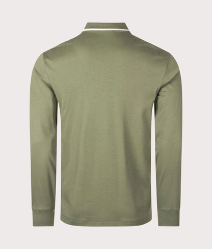 Custom Slim Fit Long Sleeve Polo Shirt