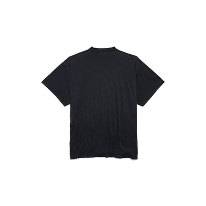 WOMEN'S PIGALLE T-SHIRT OVERSIZED IN BLACK FADED