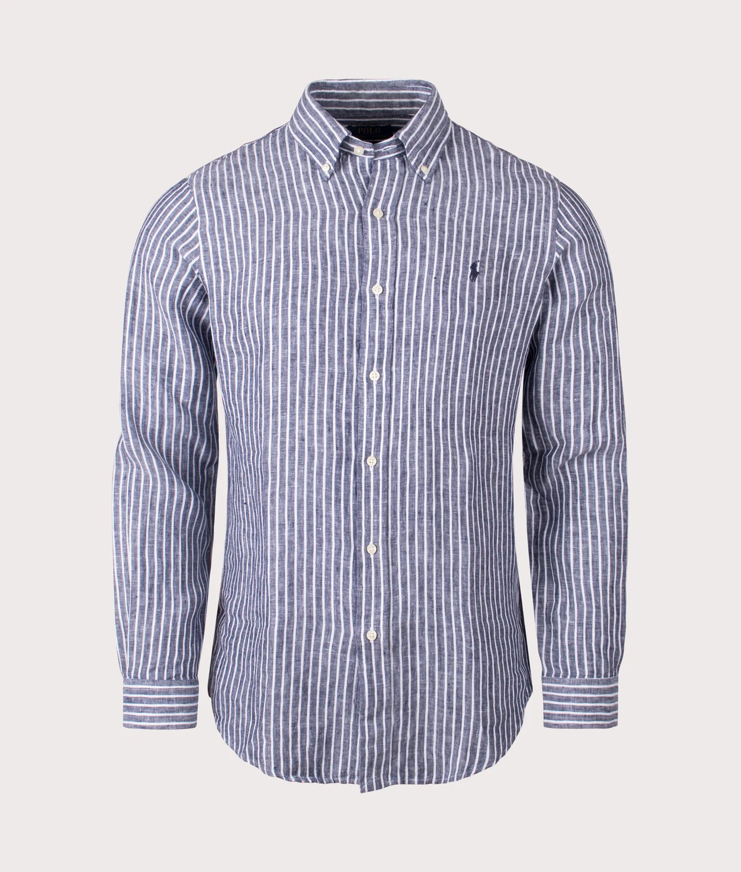 Custom Fit Striped Linen Shirt