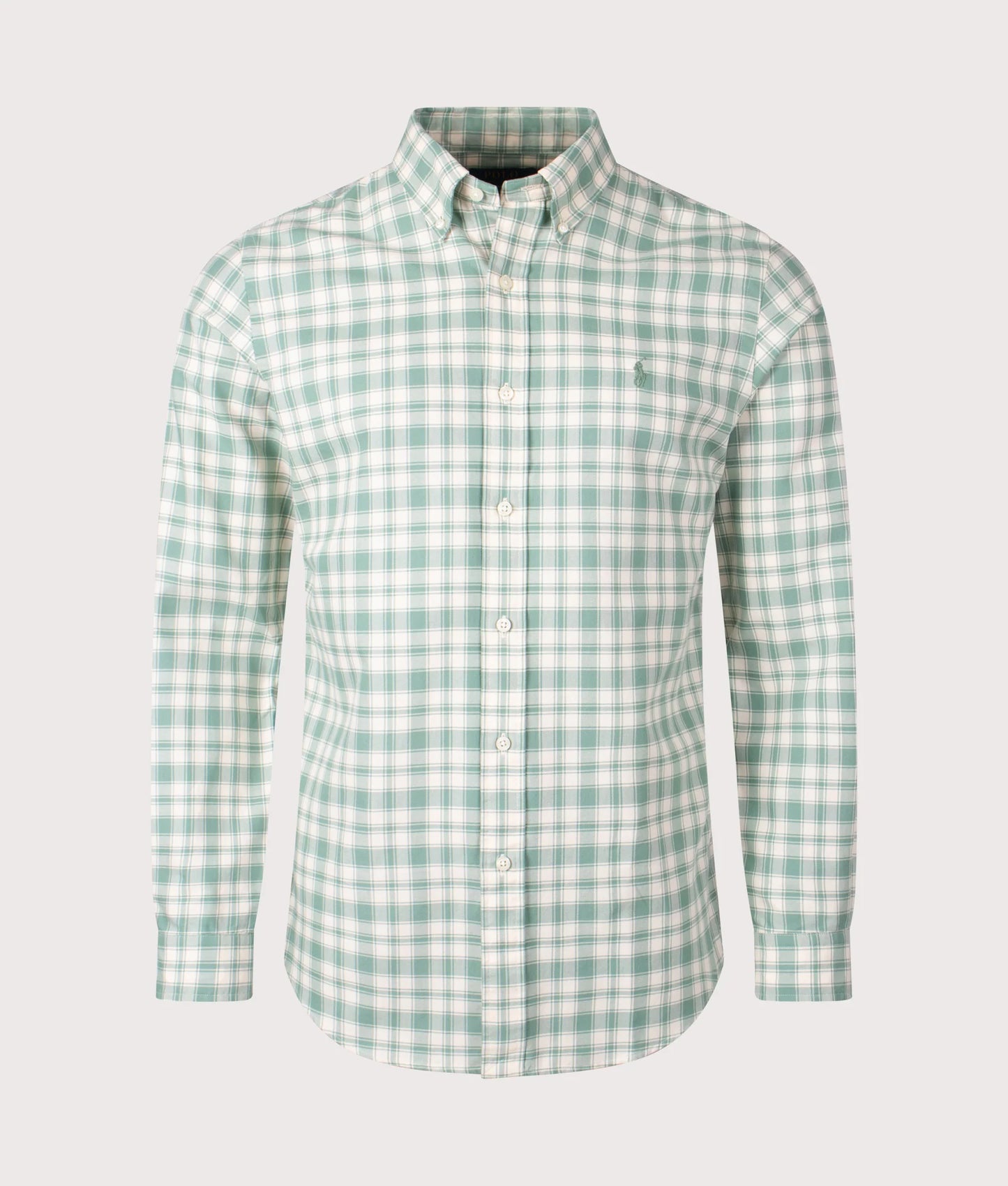 Custom Fit Plaid Oxford Shirt