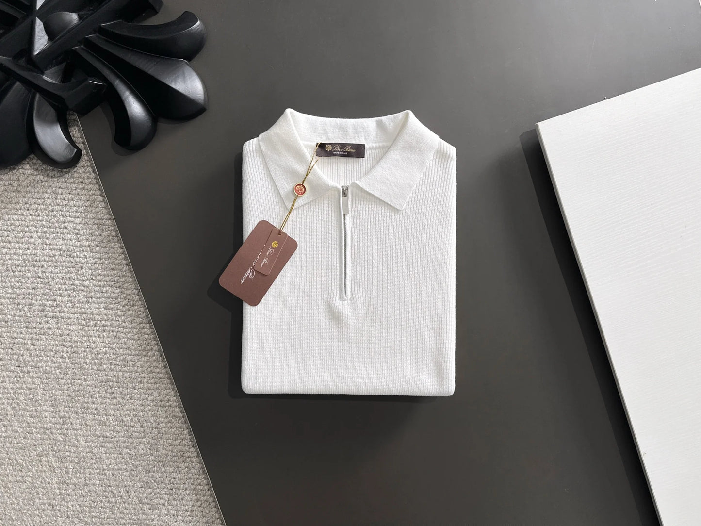 260511 New high-quality combed cotton yarn knitted polo shirt
