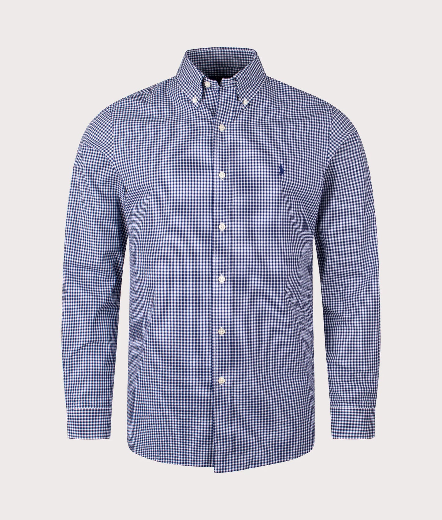 Custom Fit Gingham Poplin Shirt