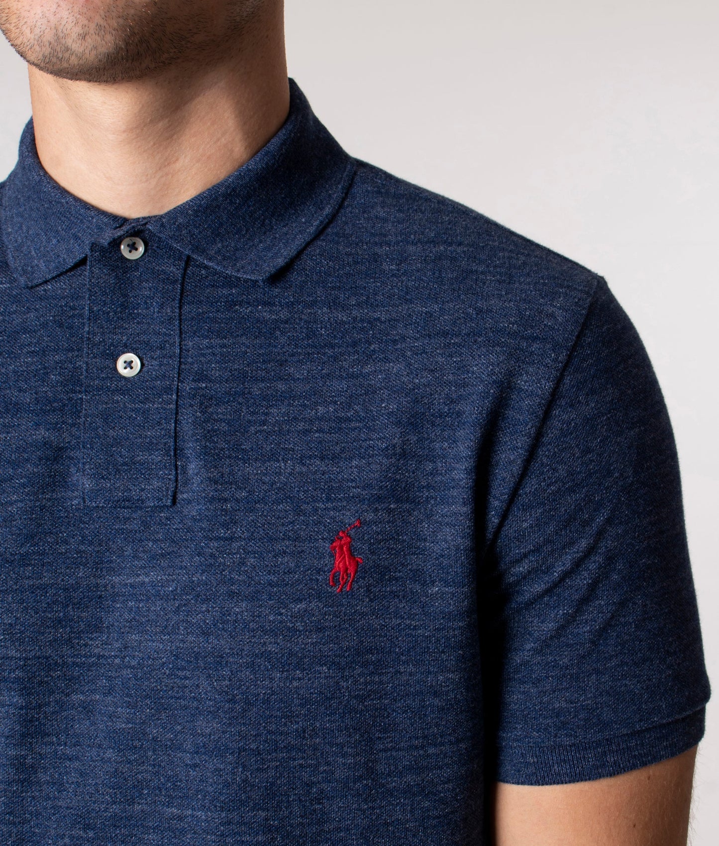 Custom Slim Fit Mesh Polo Shirt