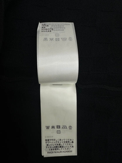 260511 New high-quality check-pattern jacquard wool jersey polo shirt