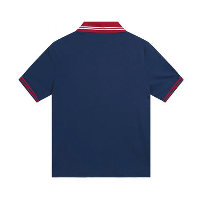 250313 New high quality preppy color polo lapel