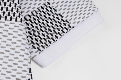 250218 New checkerboard texture polo shirt