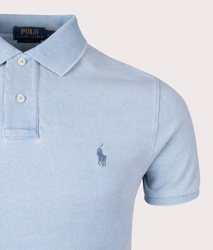 Slim Fit Mesh Polo Shirt