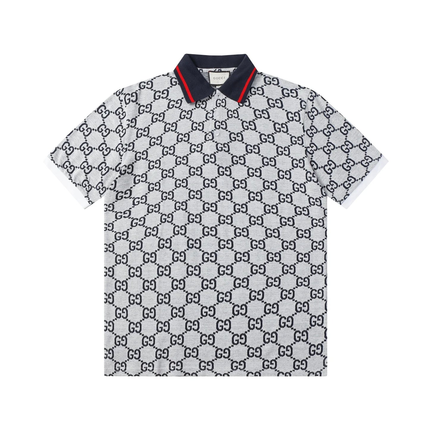 260421 New high-quality knitted jacquard lettered Polo shirt