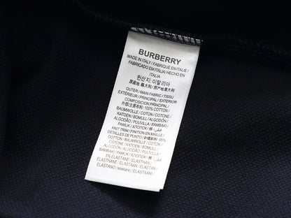 260415 New high-quality checked patchwork knit collar polo shirt