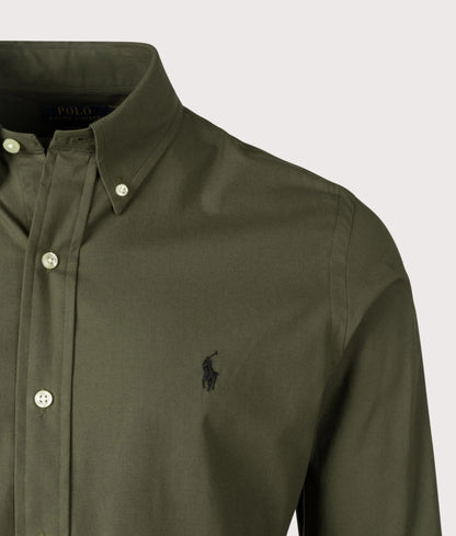 Custom Fit Stretch Poplin Shirt