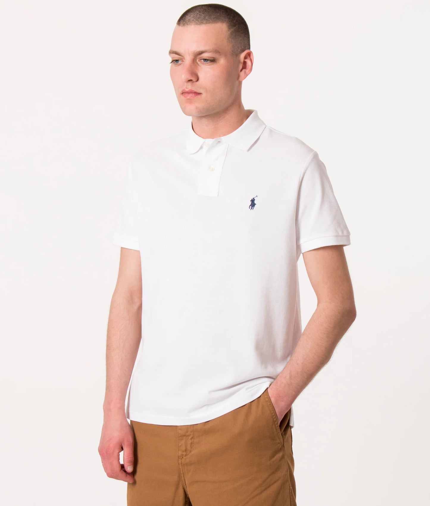 Custom Slim Fit Mesh Polo Shirt