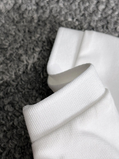 260511 New high-quality embroidered neckline jacquard patchwork design Polo shirt