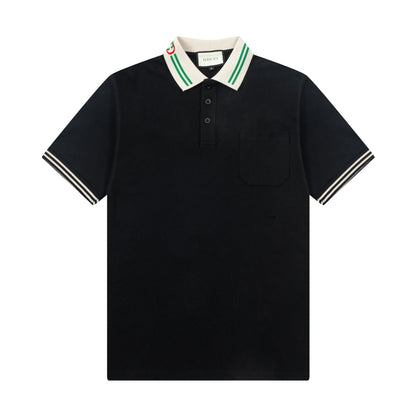 250325  New high quality neckline color POLO shirt