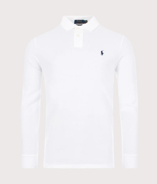 Custom Slim Fit Long Sleeve Polo Shirt