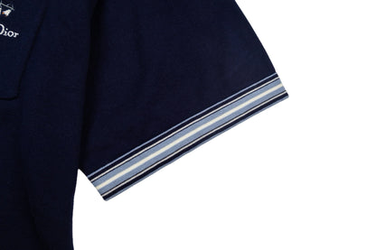 260323 New top-quality, flawlessly crafted bellflower embroidery wool-polyester POLO
