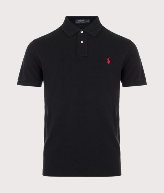 Custom Slim Fit Mesh Polo Shirt