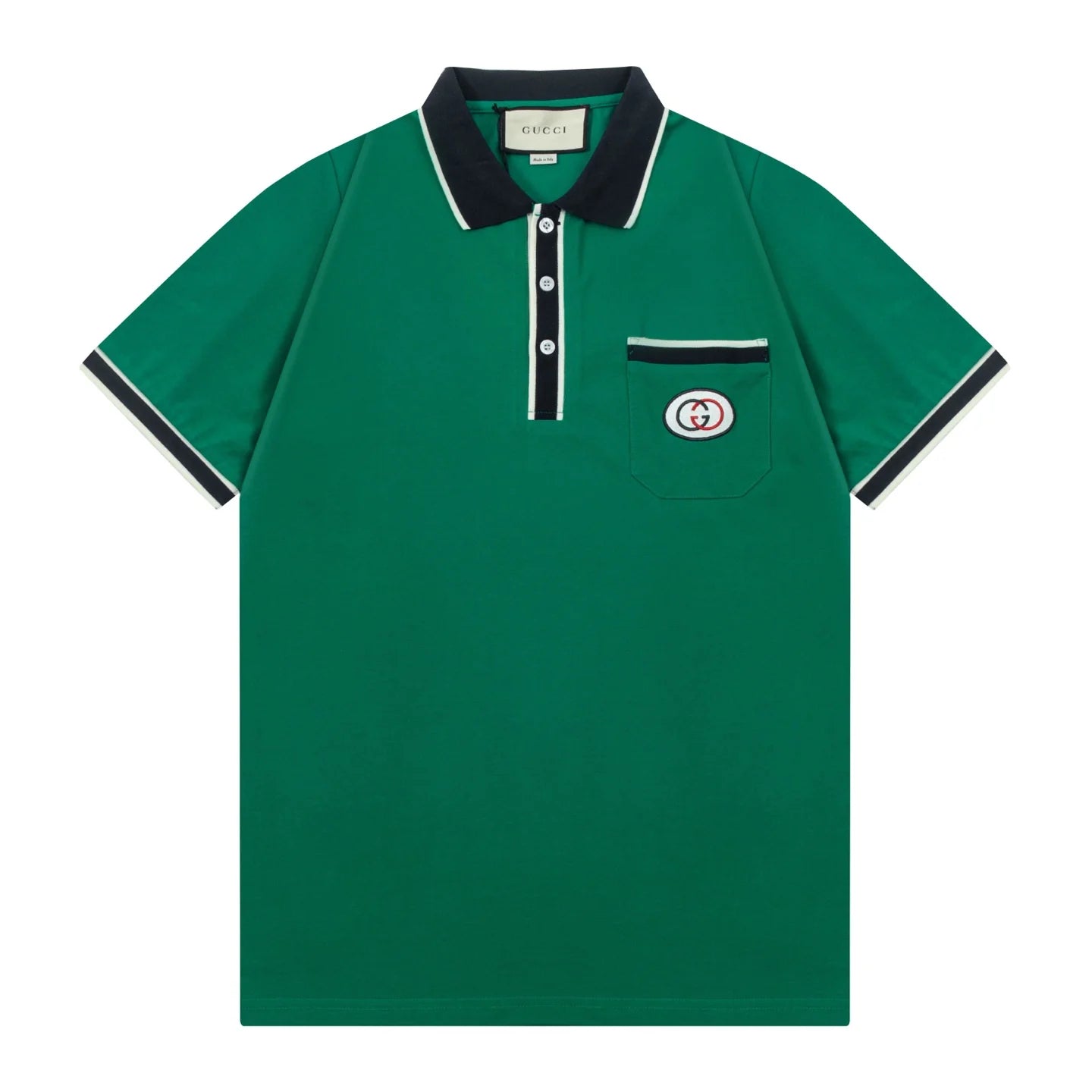 250408 New high-quality letter webbing with a color-matched collar POLO