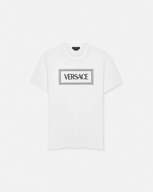 Box Letters Print T Shirt
